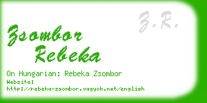 zsombor rebeka business card